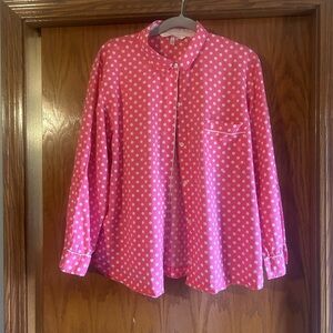 Victoria's Secret Pink Polka Dot Pajama Top and Shorts